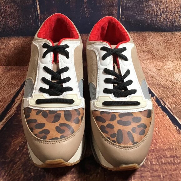 Zara Size EU 37 Multicolor Leopard Print Platform - Picture 4 of 12